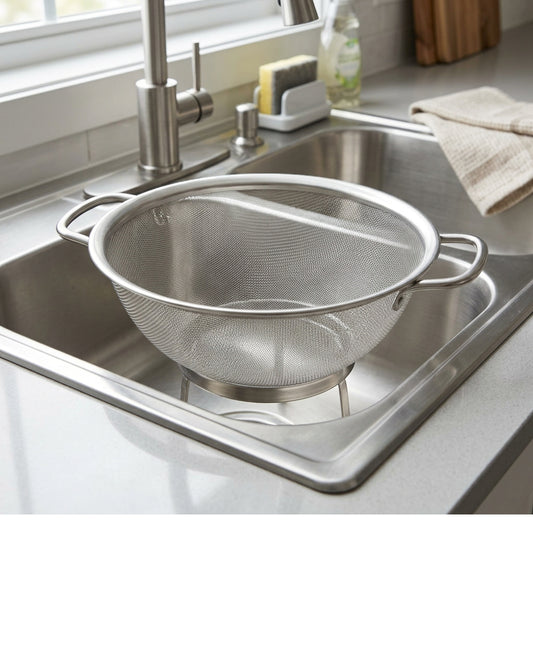 Vidlot Round Fine-Mesh Colander with Two Handles 24 cm - Lifestyle view